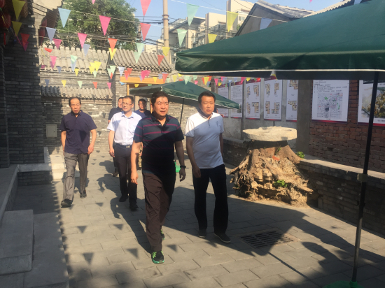 西城區(qū)代區(qū)長(zhǎng)孫碩調(diào)研菜西申請(qǐng)式退租項(xiàng)目